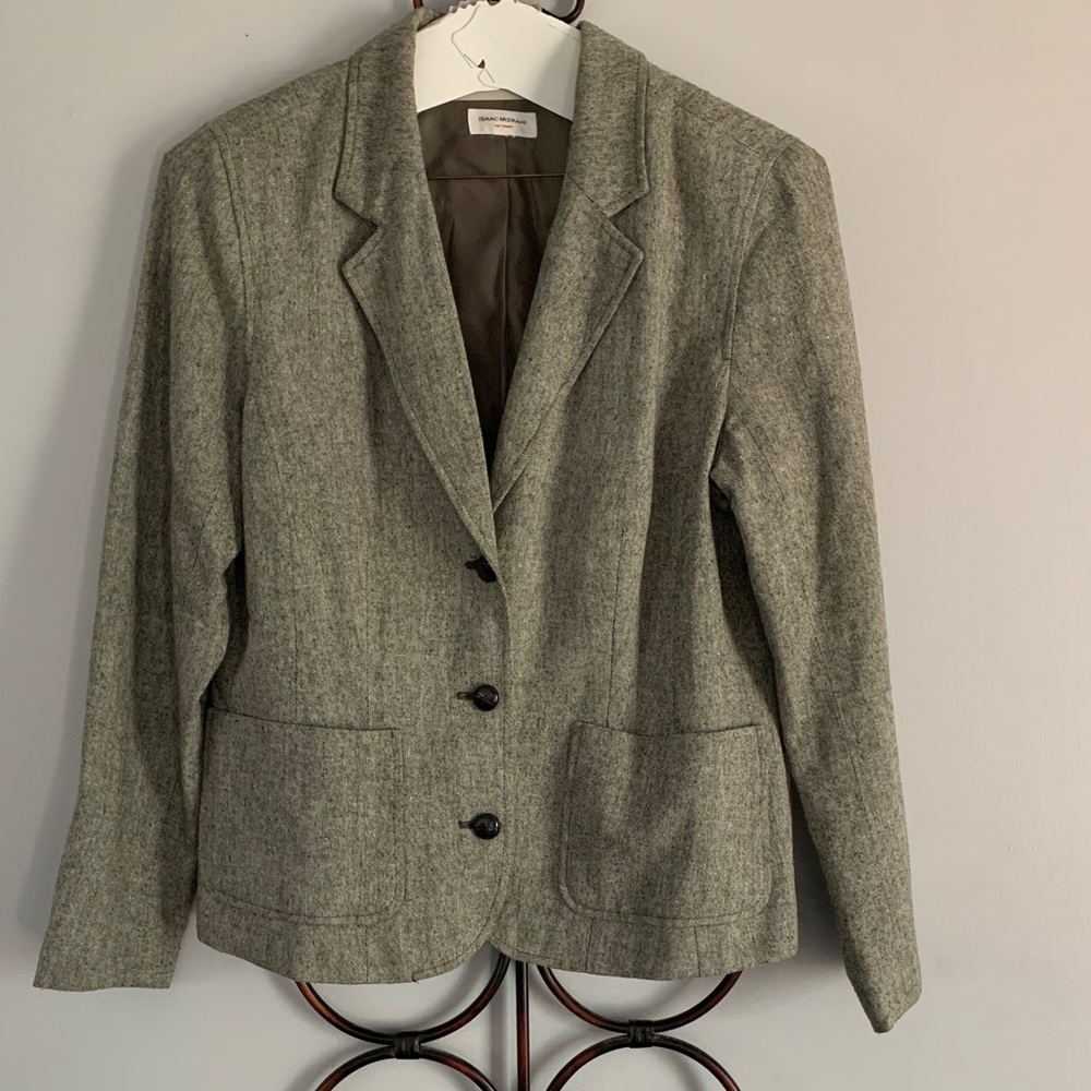 Isaac Mizrahi Classic Gray Blazer